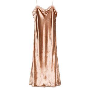 DÔEN - Velvet Slip Dress in Blush